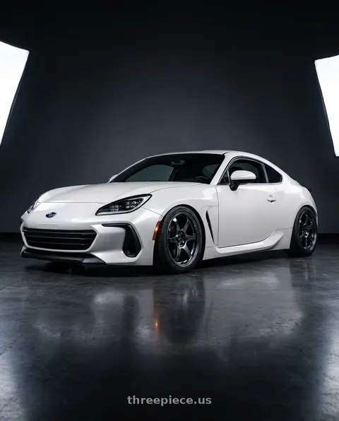 2023 Subaru BRZ with Enkei PF06 5x100 18x9.5+40 Black Machined wheels