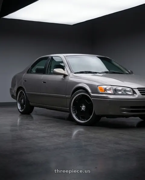 2001 Toyota Camry with Work Lanvec Ld1 5x114.3 20x7.5+12 O Disk Black wheels