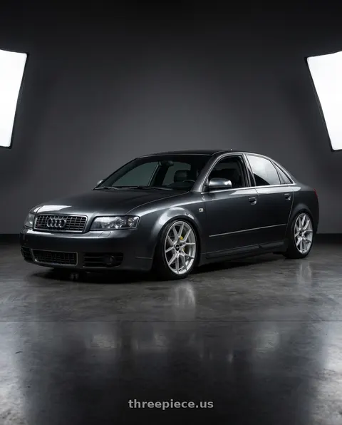 2005 Audi S4 with Rotiform RC199 KPR 5X112 20x9 +25 SILVER wheels