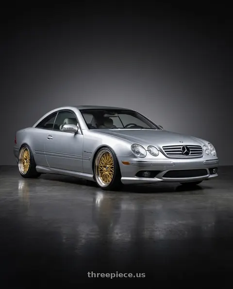 2005 Mercedes-Benz CL65 AMG with SSR Formula MESH 5x100 19X10.5+-39 HP Disk Fm Gold wheels