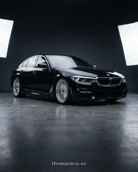 2017 BMW 540i with Work Emitz Chrome 5x112 19x9.5 +38 wheels