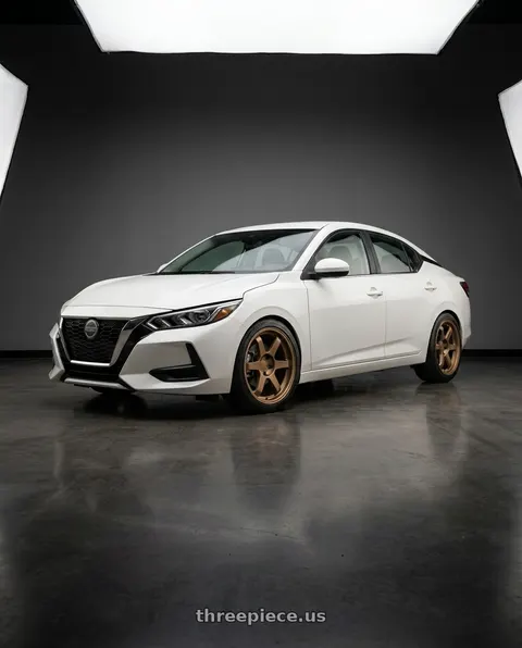 2023 Nissan Sentra with 9six9 SIX-1 5x112 18X8.5 +35 Matte Bronze wheels