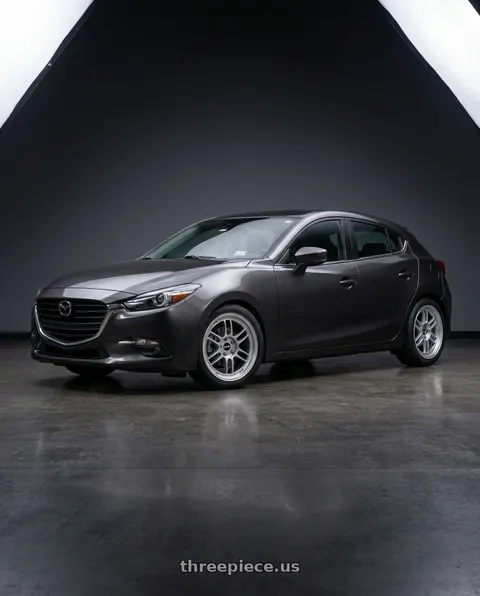 2017 Mazda 3 Grand Touring with Enkei RPF1 5x114.3 17x8.5+30 Silver wheels