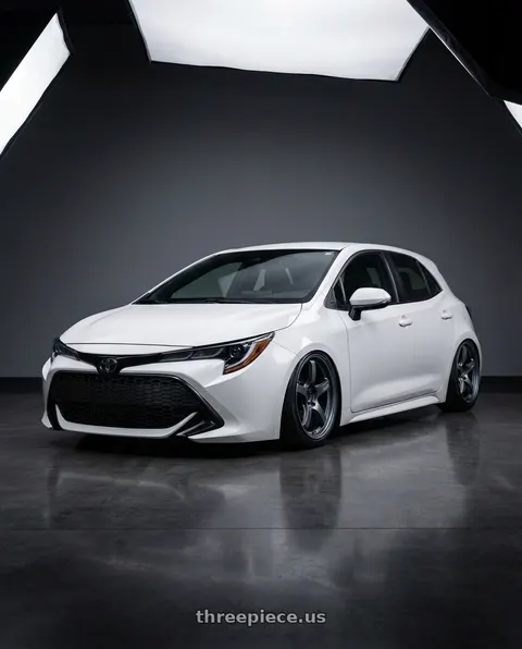 2023 Toyota Corolla with Gram Lights 57CR 5x114.3 18x8.5+37 Gunblue II wheels
