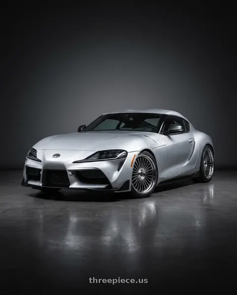2022 Toyota GR Supra with Work Emitz Black Polish 5x112 19x7.5 +22 wheels