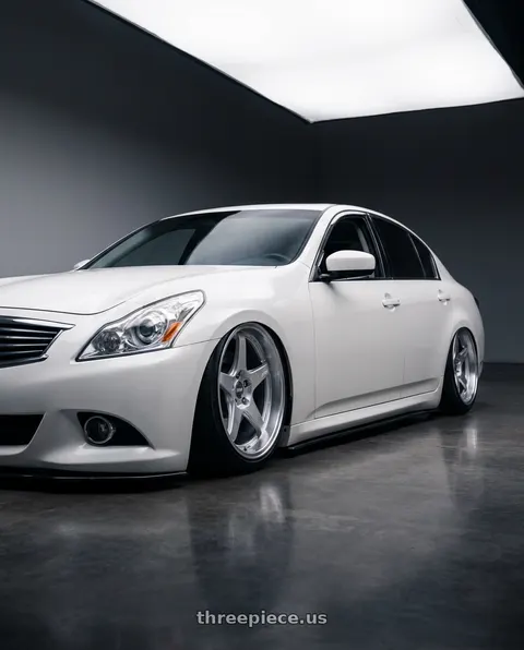 2012 INFINITI G37 with ESR Wheels APEX SERIES AP5 5x114.3 19x11 +22 Hyper Silver wheels
