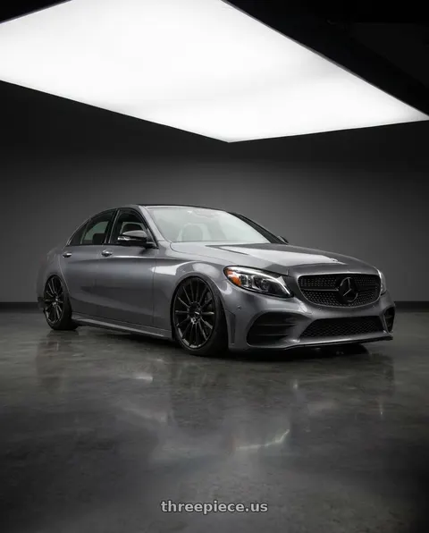 2021 Mercedes-Benz C300 with Rotiform RC201 LSE 5X112 20X10 +35 SATIN BLACK wheels