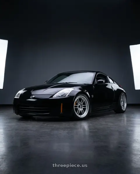2006 Nissan 350Z with Enkei RPF1 5x114.3 18x8.5+30 Silver wheels
