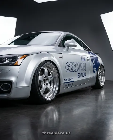 2008 Audi TT with Work Meister S1 3P 5x112 19x12.5+31 L Disk Silver wheels