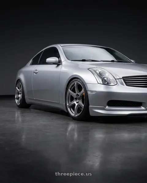 2005 INFINITI G35 with Work Emotion T7r 5x100 18x10.5 +12 Gt Silver wheels