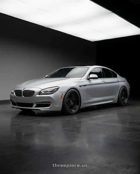 2013 BMW 640i with ESR Wheels SR SERIES SR01 5x120 18x9.5 +35 Gloss Black wheels