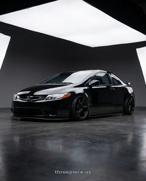 2008 Honda Civic Si with Advan RGIII 5x114.3 19x10.5+15 Gloss Black wheels