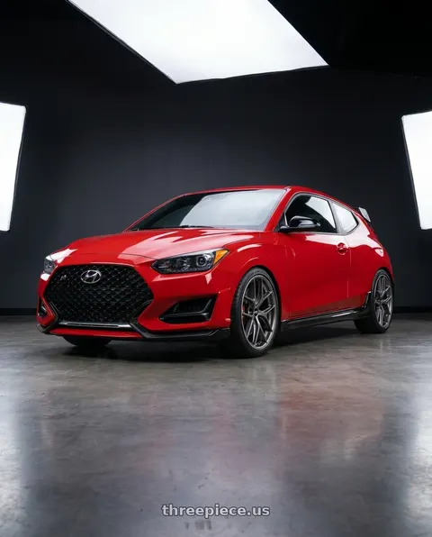 2022 Hyundai Veloster N with BBS CC-R 5x114.3 19x8.5+43 Satin Platinum wheels