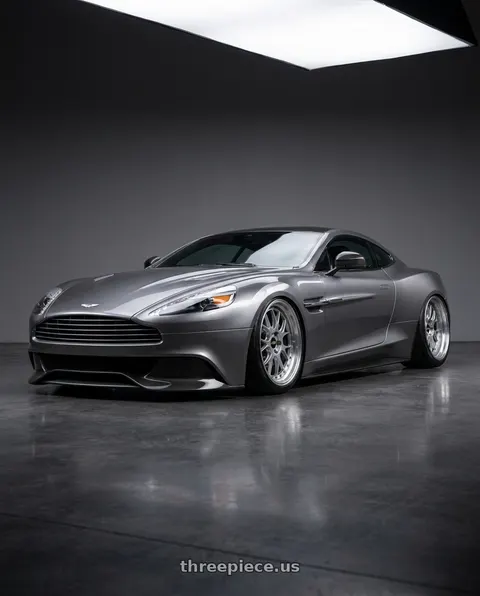 2014 Aston Martin Vanquish with BBS LM-R 5x120 19x9.5+25 Diamond Silver wheels