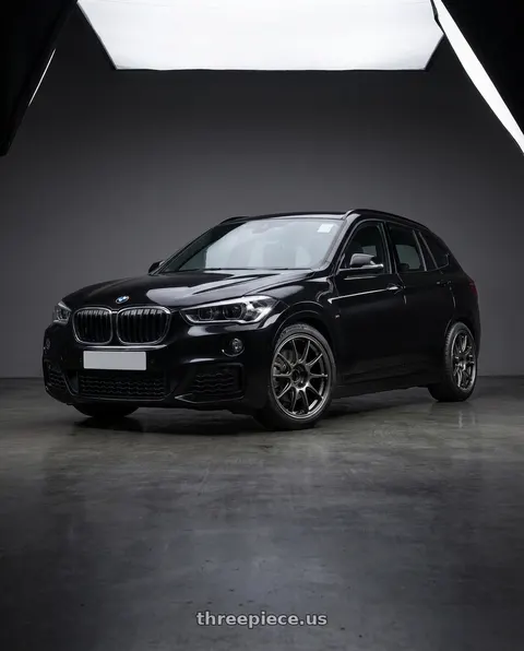 2017 BMW X1 with WedsSport TC105X 5x114.3 17x8.0+32 EJ Titan Face: F wheels