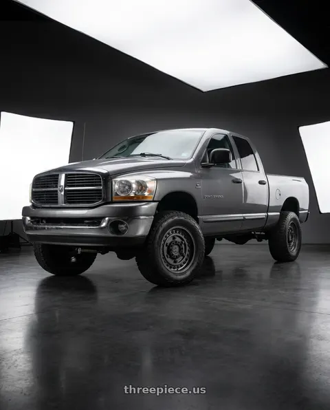 2006 Dodge Ram 1500 SLT with Black Rhino ARMORY 5X139.7/5X150 18X9.5 +6 GUN BLACK wheels