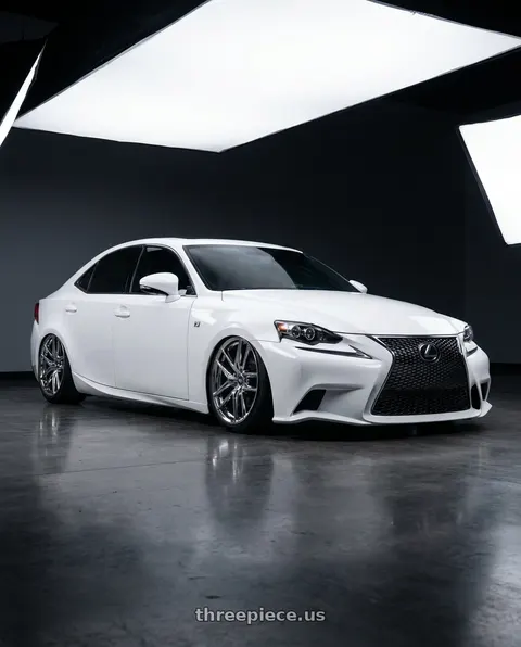 2015 Lexus IS350 F Sport with ESR Wheels RF2 5x114.3 18x9.5 +35 Vacuum Chrome wheels