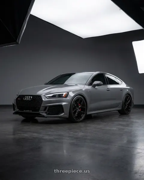 2016 Audi A7 Quattro with Road Force RF11.1 5x112 22x10.5+38 GLOSS BLACK wheels