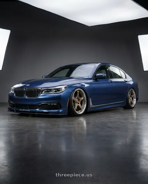 2018 BMW Alpina B7 with ESR Wheels APEX SERIES AP5 5x114.3 19x9.5 +35 Matte Bronze wheels