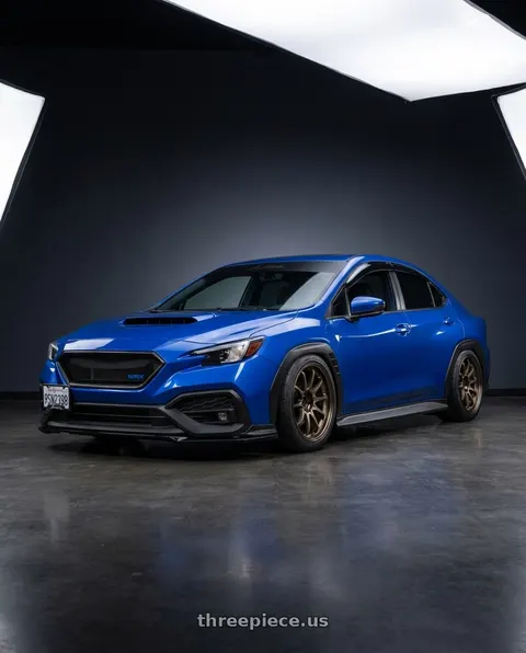 2023 Subaru WRX with Volk Racing CE28N 5x114.3 18x8.5 +30 BRONZE wheels