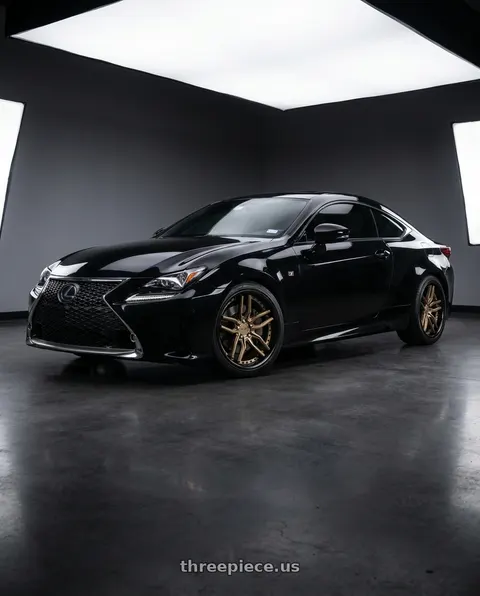 2016 Lexus RC200t F Sport with Niche 1PC M195 METHOS 5X114.3 19X8.5 +35 MATTE BRONZE BLACK BEAD RING wheels