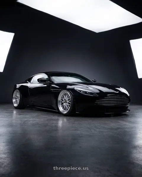 2019 Aston Martin DB11 with BBS LM 5x114.3 18x8.0+40 Diamond Silver wheels