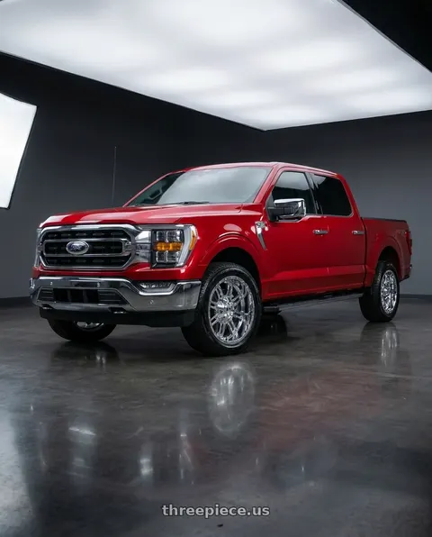 2025 Ford F-150 XLT with FULL THROTTLE FT8033 6x135/6x139.7 20x10-24 CHROME wheels