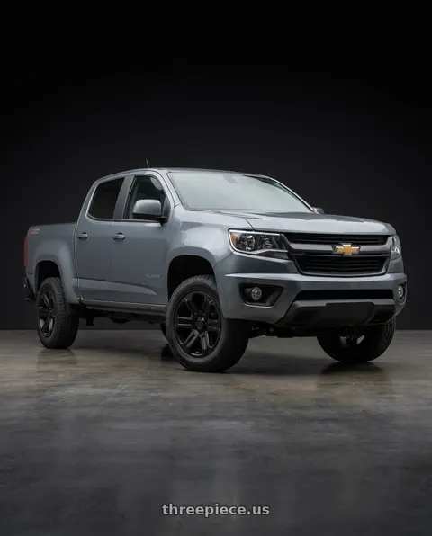 2021 Chevrolet Colorado WT with Black Rhino WANAKA 6X120 18X9 +12 MATTE BLACK wheels
