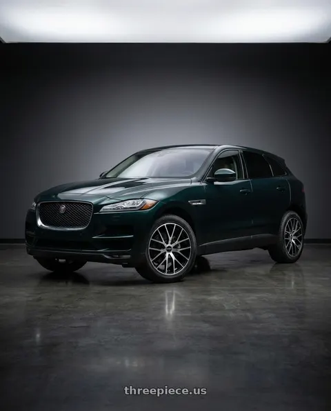 2017 Jaguar F-Pace Prestige with TOUREN TR60 3260 5x108/5x114.3 19x8.5 +40 GLOSS BLACK MACHINED wheels