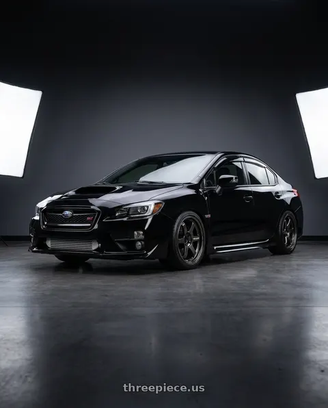 2016 Subaru WRX STI Limited with Volk Racing TE37 ULTRA M-SPEC 5x114.3 19x9.5+35 Diamond Dark Gunmetal wheels