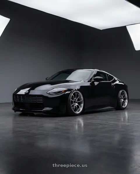 2025 Nissan Z with Work Emotion D9r 5x114.3 19x9.5 +30 Gt Silver Rim Cut wheels
