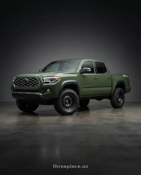 2023 Toyota Tacoma with fifteen52 ANALOG HD 6x139.7 16x7.5 +0 ASPHALT BLACK (SATIN BLACK) wheels