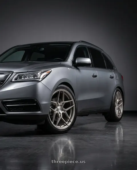 2014 Acura MDX with Rohana RFX11 5x114.3 19x8.5+35 Brushed Titanium wheels