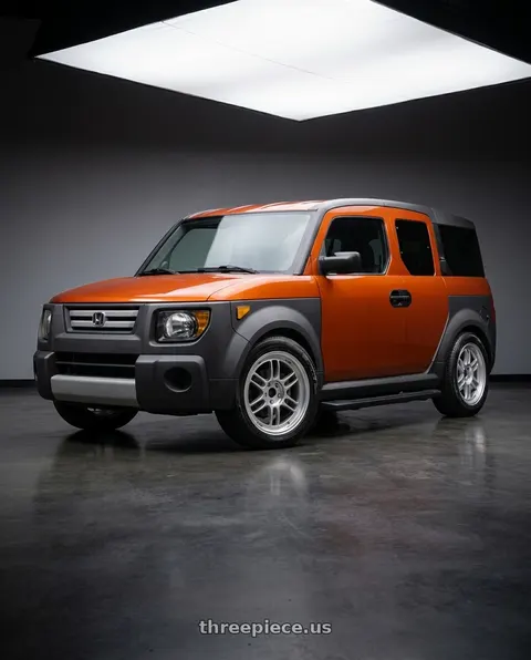 2008 Honda Element with Enkei RPF1 5x114.3 16x7+43 Silver wheels