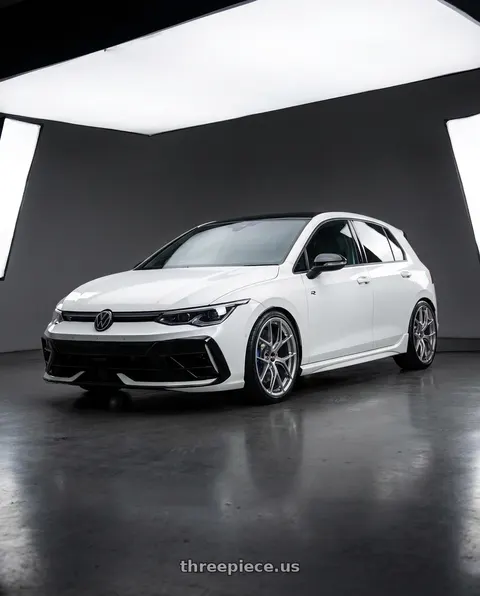 2025 Volkswagen Golf R with BBS FI-R 5x112 19x9.5 +15 Diamond Silver wheels