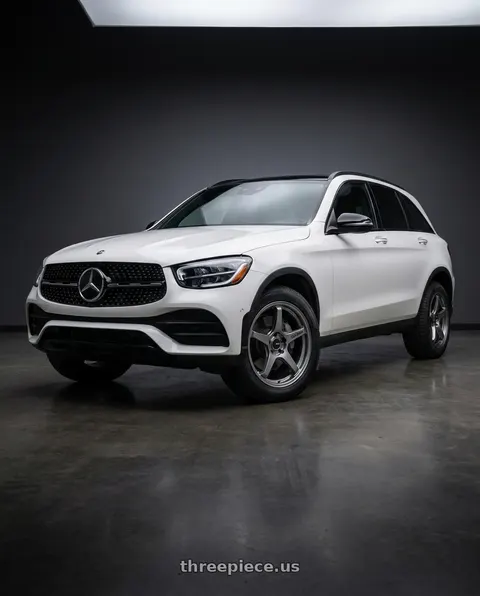 2022 Mercedes-Benz GLC300 with Enkei TS-5 5x112 18x8+45 Storm Grey wheels