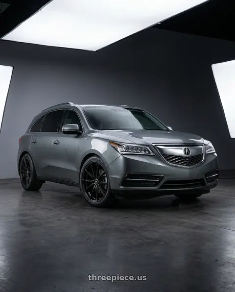 2014 Acura MDX with Konig 37B Oversteer 5x114.3 19x8.5 +45 Gloss Black wheels