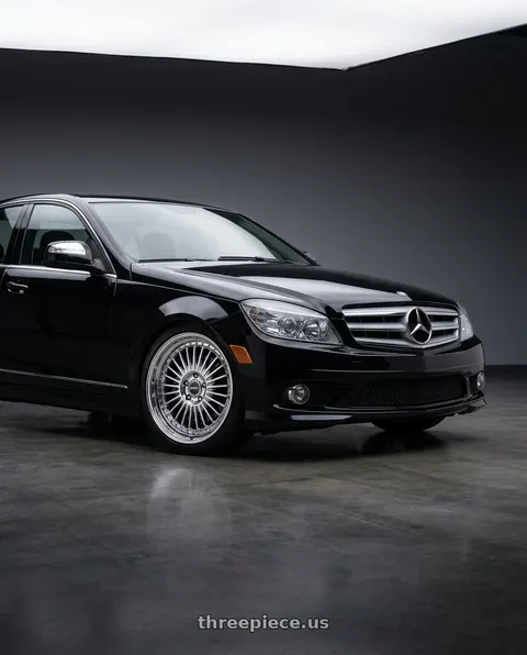 2009 Mercedes-Benz C350 with Work Emitz Chrome 5x112 19x8.5 +38 wheels