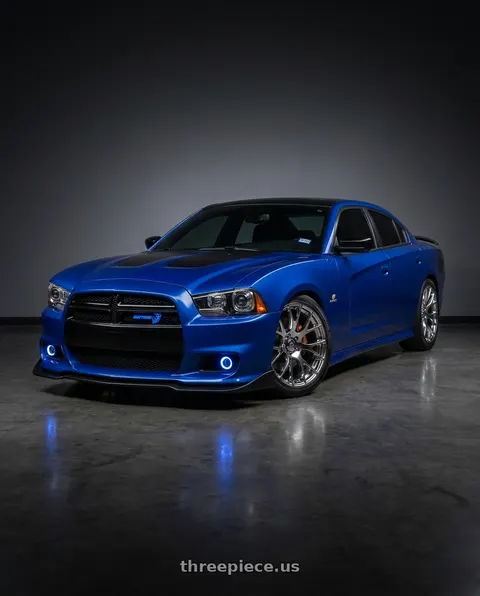2013 Dodge Charger with OE Wheels DG15 5x115 20x9+18 Chrome wheels