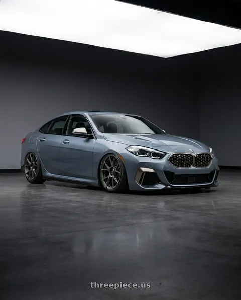 2021 BMW M2 with Konig Ampliform 5x120 19x8.5+32 Dark Metallic Graphite wheels