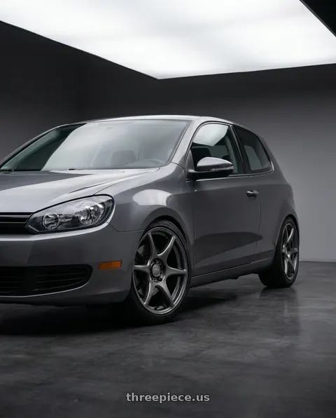 2013 Volkswagen GTI with Kansei K11G Tandem 5X112 18x8.5 35 Gunmetal wheels