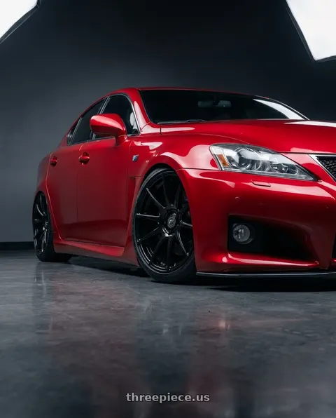 2012 Lexus IS F with Forgestar CF10 5x114.3 19x9.5 +29 Gloss Black wheels