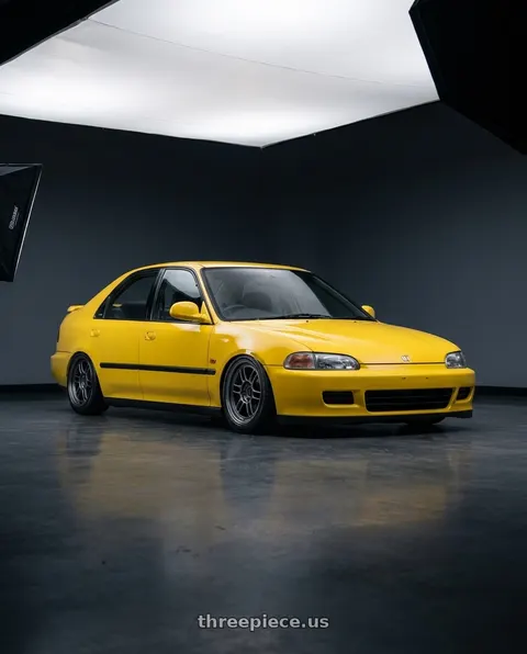 1995 Honda Civic Si with Enkei RPF1 4x100 15x8+28 Gunmetal wheels