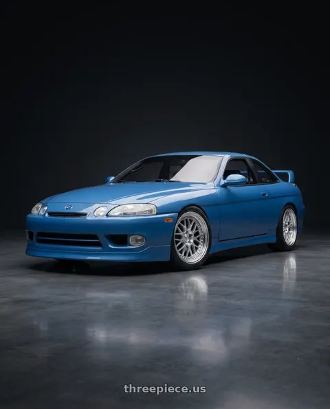 1995 Lexus SC300 with ESR Wheels SR SERIES SR01 5x100 17x8.5 +30 Hyper Silver wheels
