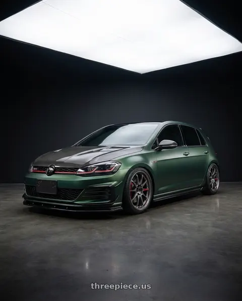 2019 Volkswagen Golf with Volk Racing CE28SL 5x114.3 18x8.5+45 wheels