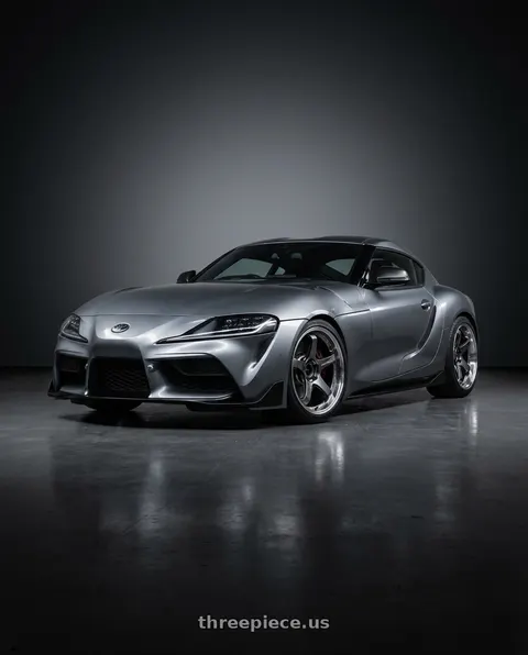 2023 Toyota GR Supra with Advan Racing GT BEYOND 5x114.3 19x8.5 +37 MACHINING & HYPER PLATINUM BLACK wheels