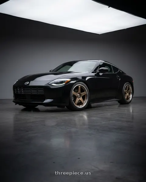 2024 Nissan Z Sport with Enkei EV5 5x100/114.3 18x7.5+38 Matte Bronze w/ Machined Lip wheels