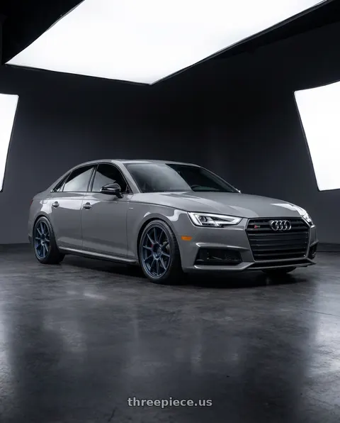 2019 Audi S4 with TSW IMATRA 5X112 18X9.5 +22 SATIN DARK BLUE wheels