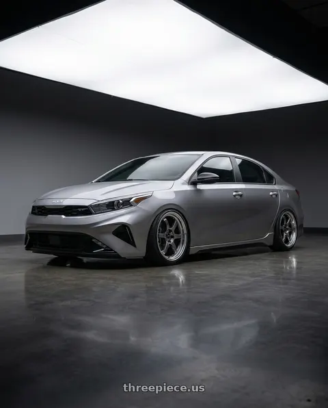 2024 Kia Forte GT with Vors LT61 5x114.3 17x7.5 +35 Hyper Black wheels