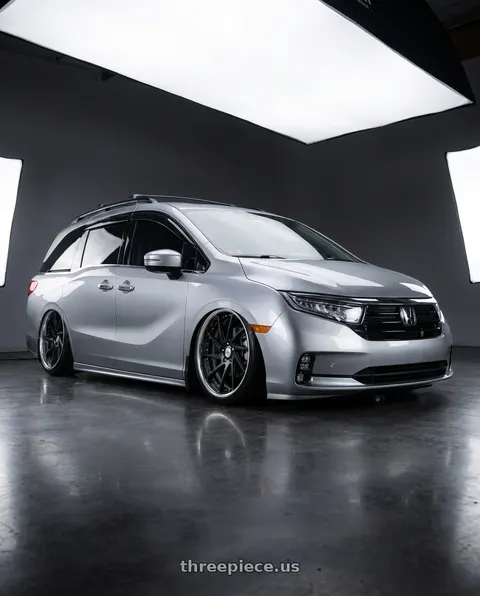 2024 Honda Odyssey with Work Gnosis Cvs 5x120 20x8.5+45 H Disk Matte Black wheels